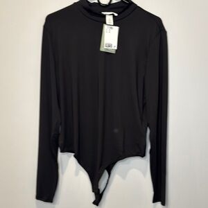 Black Long Sleeve Women's  bodysuit